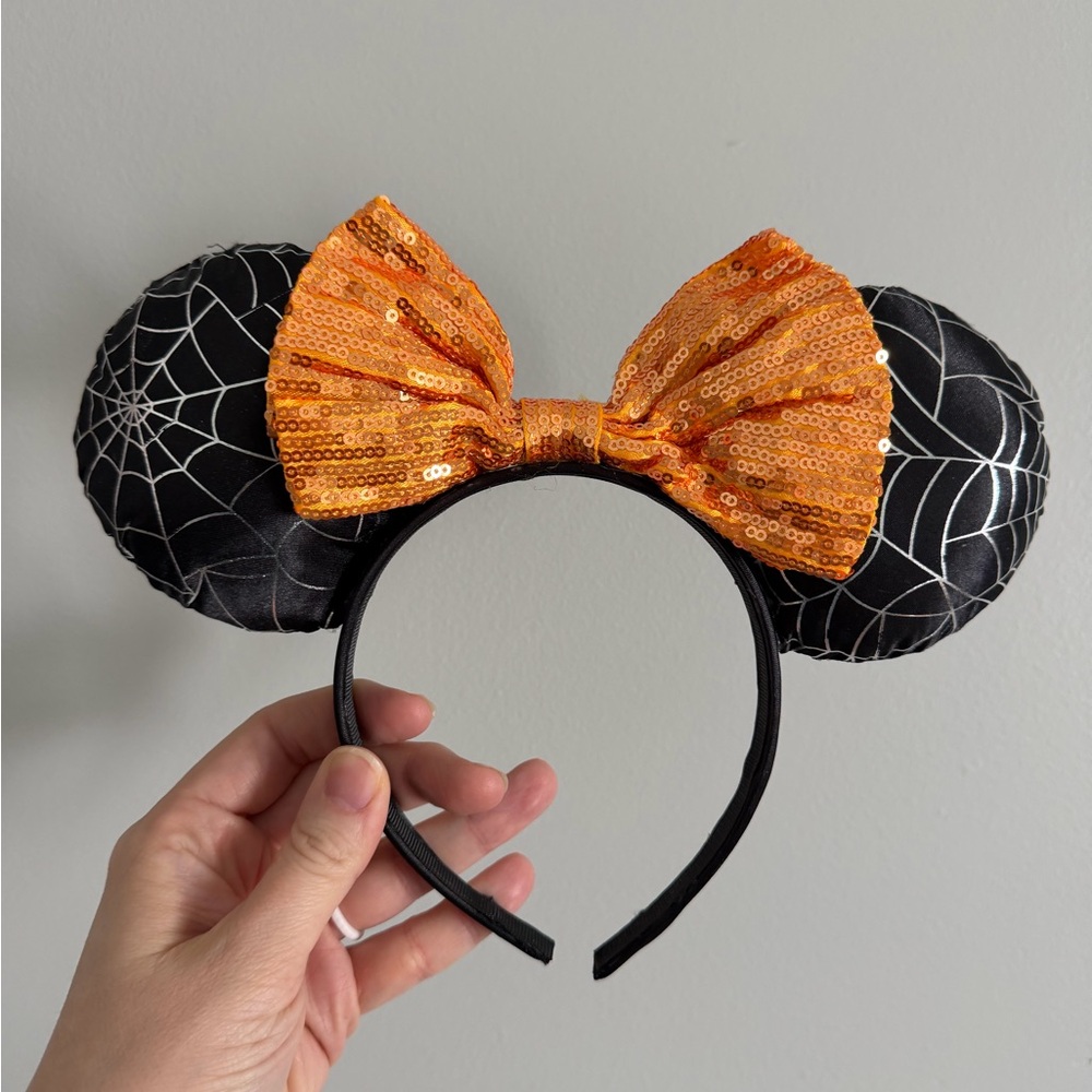 Halloween Spider Web Mouse Ears Headband